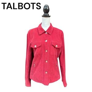 Talbots Red Corduroy Jacket Y2K Women’s Size M